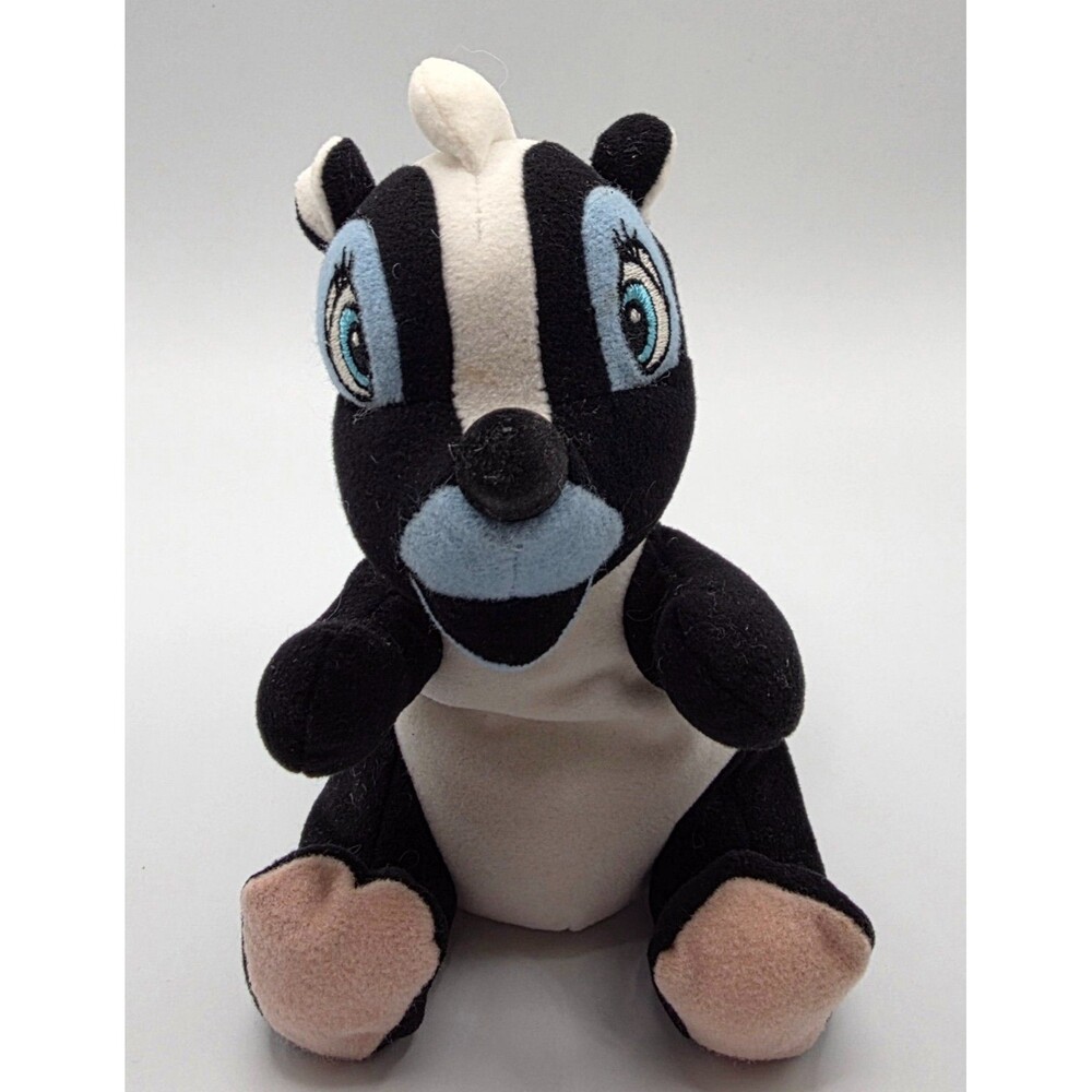 Disney Bambi Flower Skunk Plush Disney Store Exclusive Stuffed Animal Vintage 6"